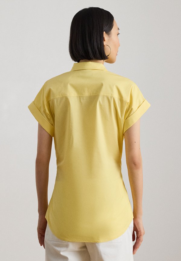 Lauren Ralph Lauren TWIST-FRONT COTTON SHORT-SLEEVE SHIRT