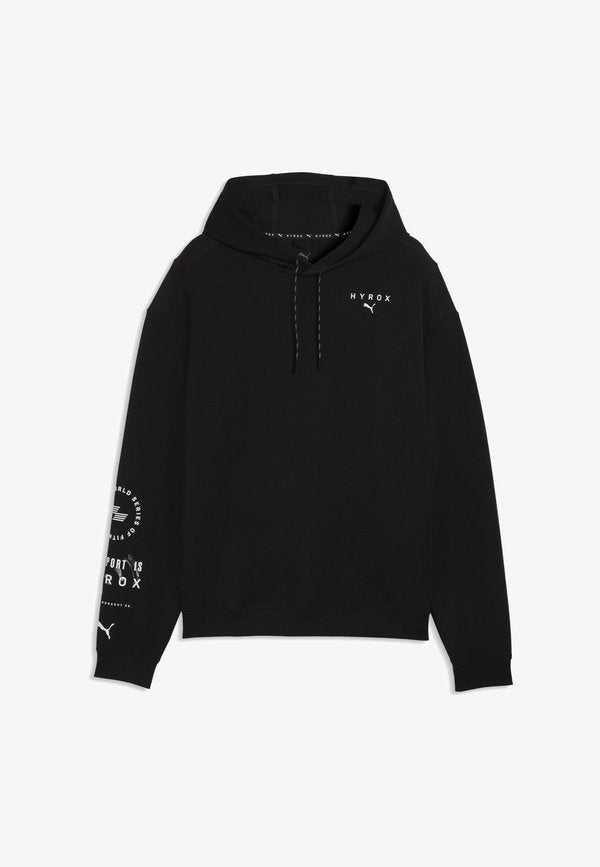 Puma M PUMA X HYROX CLOUDSPUN HOODIE - Hoodie - black