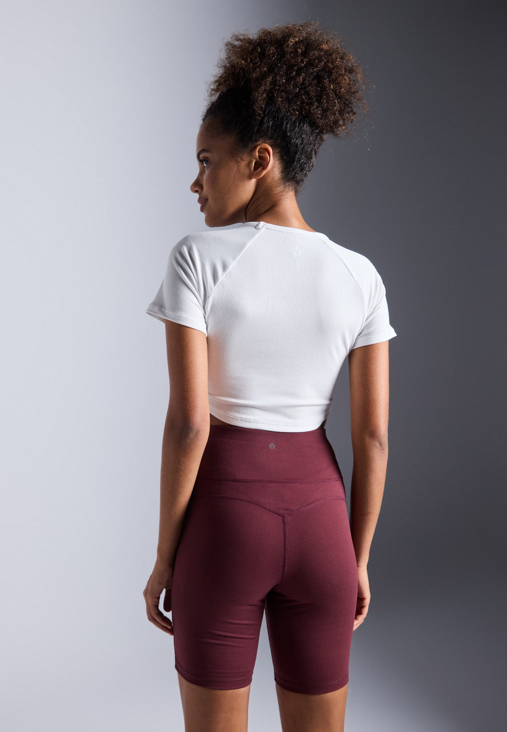 Even&Odd active ESSENTIAL CROPPED FINE RIB T SHIRT