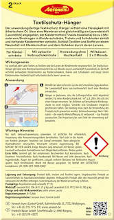 Kleidermotten Textilschutz-Hänger Aeroxon