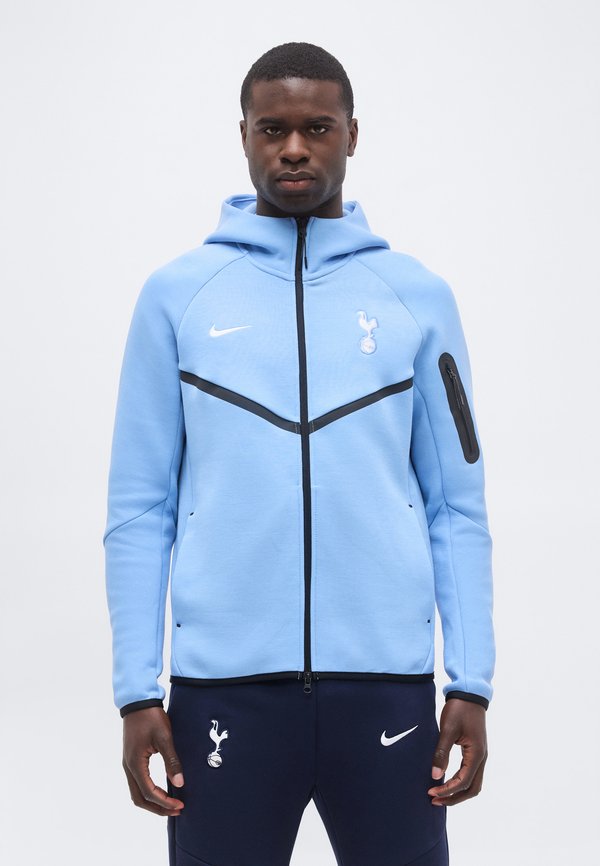 Nike Performance THFC HOODIE - Club wear - light blue/white