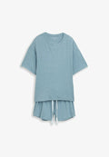TOM TAILOR TOM TAILOR BODYWEAR PYJAMA-SET - Pyjama set - blue-medium-melange