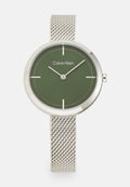 Calvin Klein SUNRAY DIAL - Watch - silver-coloured/green