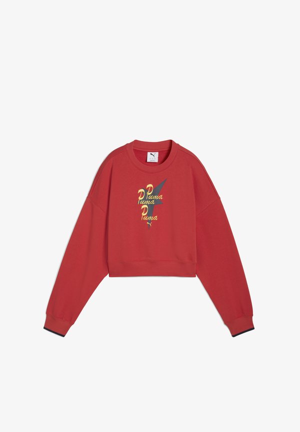 Puma ROAD TO UNITY -CREWNECK MIT GRAFIK - Sweatshirt - red fire