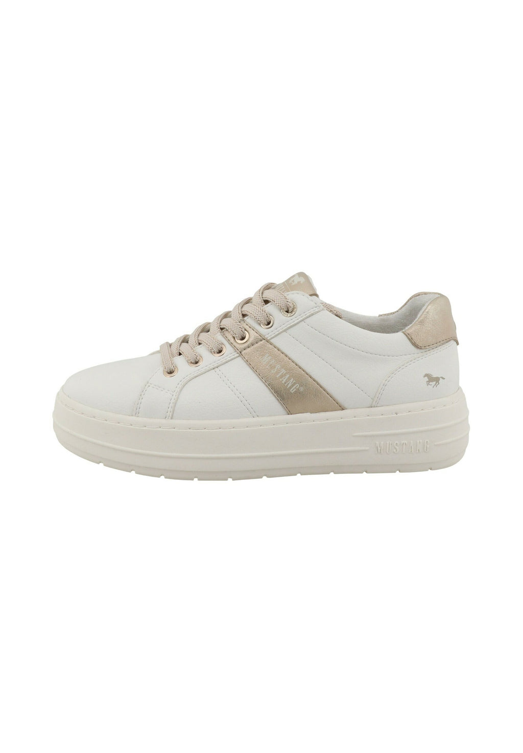 Mustang DAMEN LOW SNEAKER LOW TOP 26M0192008 WEISS 00001 WHITE