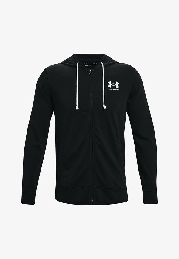Under Armour RIVAL TERRY - Zip-up sweatshirt - black