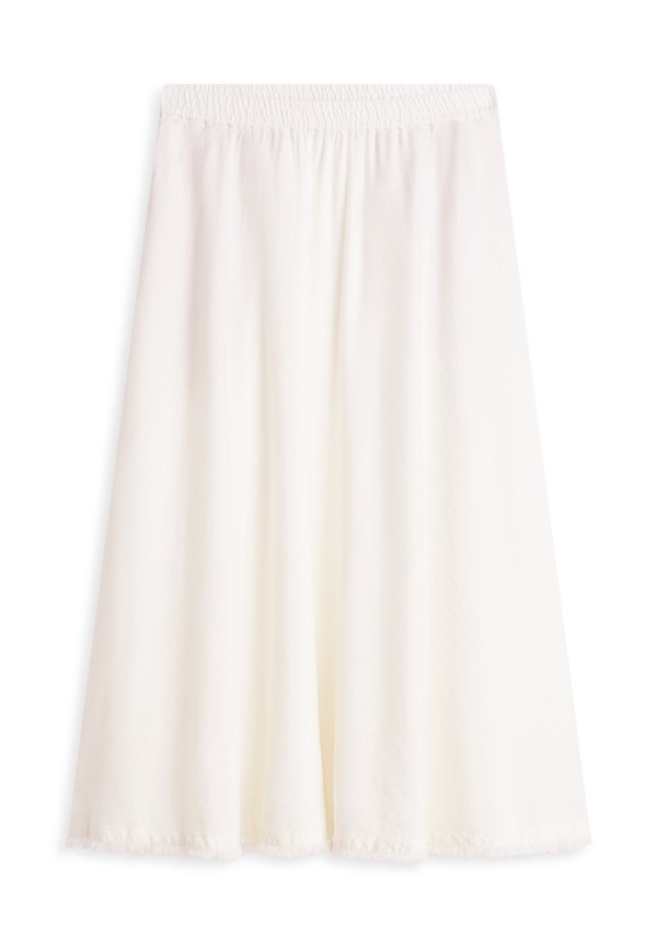 Tommy Hilfiger PLEATED LINEN BLEND MIDI A-LINE SKIRT