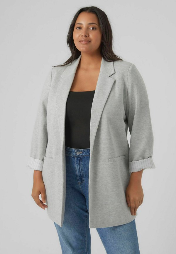 Vero Moda Curve VMCHARUKI - Blazer - light grey melange
