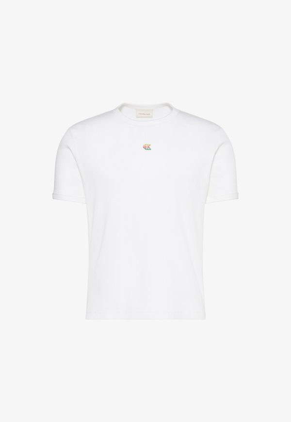 Calvin Klein Jeans PRIDE MONOGRAM - Basic T-shirt - bright white