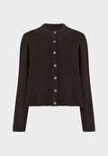 ONLY ONLSIMONI L/S O-NECK CARDIGAN KNT NOOS - Cardigan - coffee bean