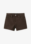 Mango ADULT - Denim shorts - dark brown