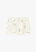 Mango ADULT - Denim skirt - white