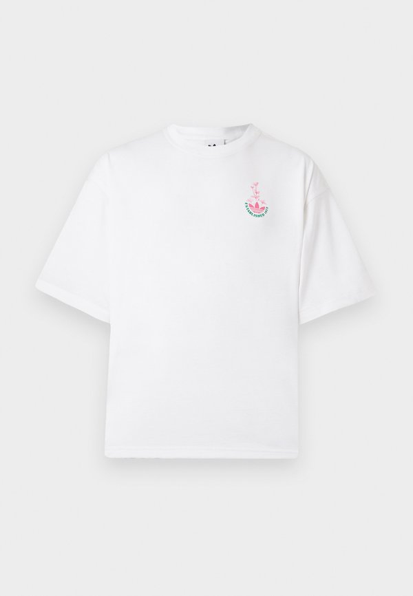 adidas Originals BOTANICAL GRAPHIC OVERSIZED TEE UNISEX - Print T-shirt - white