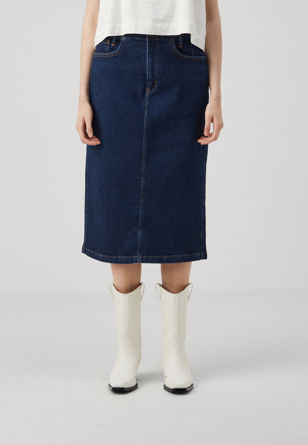 GAP ARCHIVE BACK MIDI SKIRT FRATER