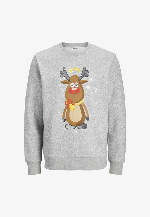 Jack & Jones Sweats X-mas Sweats - Sweatshirt - light grey melange