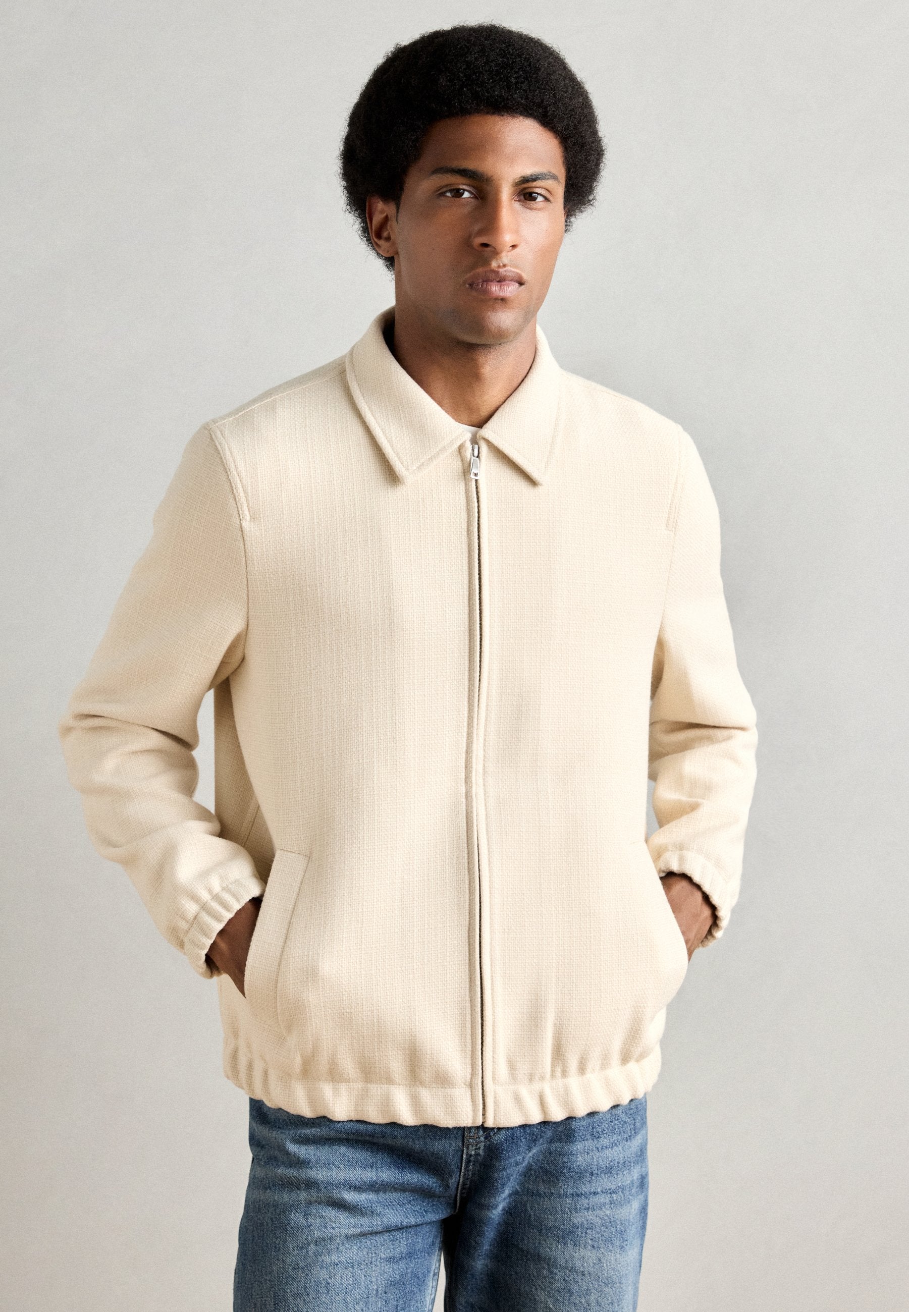 TEXTURED ZIP THROUGHT JACKET Media 3