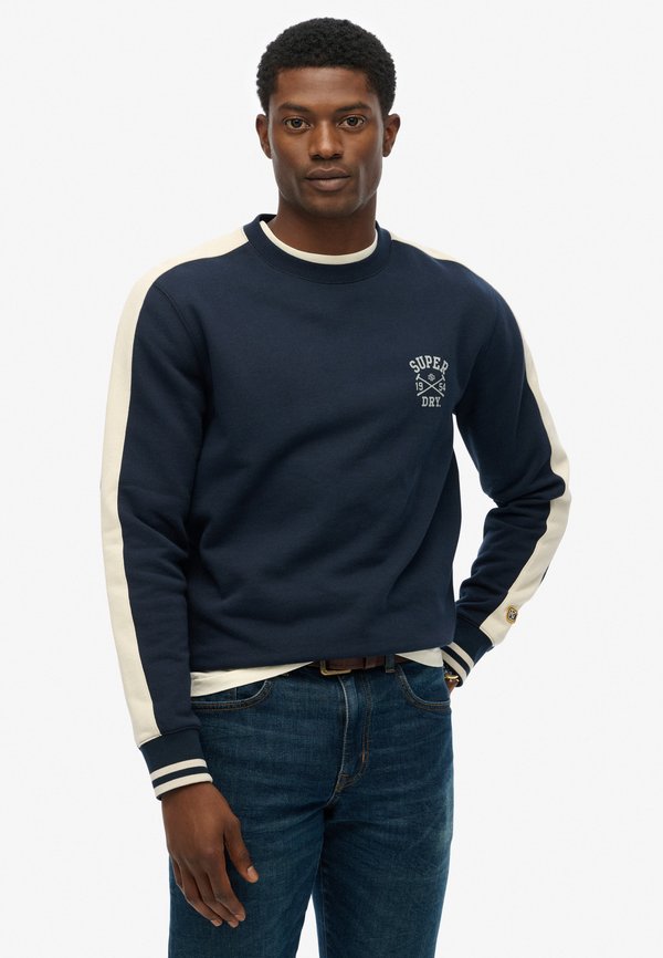 Superdry & Co ATHLETIC CLUB CREW - Sweatshirt - nautical navy contrast