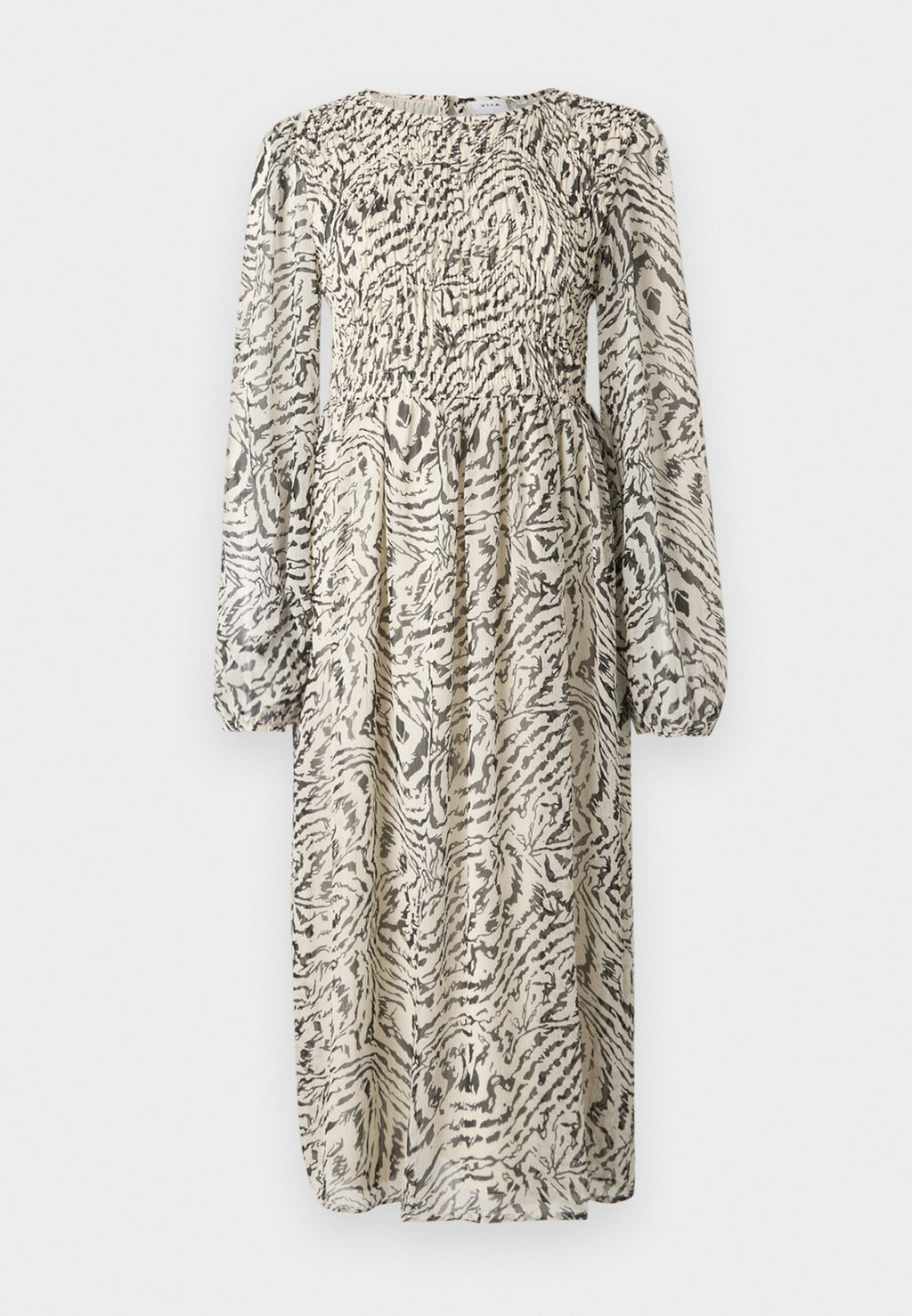 VILA VIFALIA SMOCK MIDI DRESS