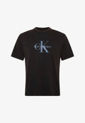 Calvin Klein Jeans SS 20S ACID WASH MONOLOGO GRAPHI - Print T-shirt - black