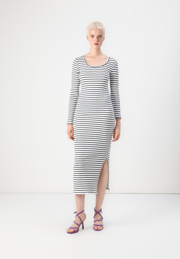 Vero Moda VMSEA DRESS - Jersey dress - snow white/navy blazer
