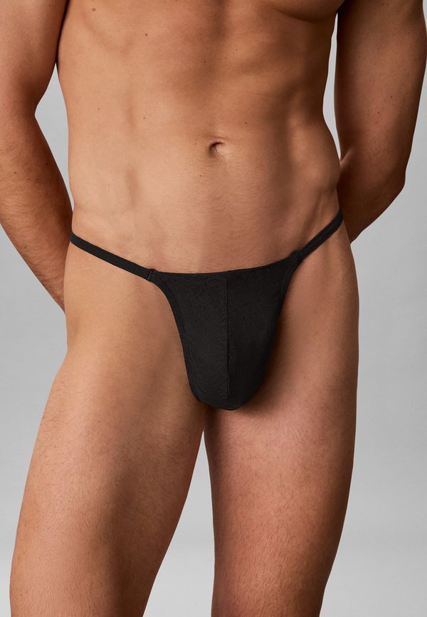 Calvin Klein CALVIN KLEIN STRING THONG - SCULPT LACE - Thong - black