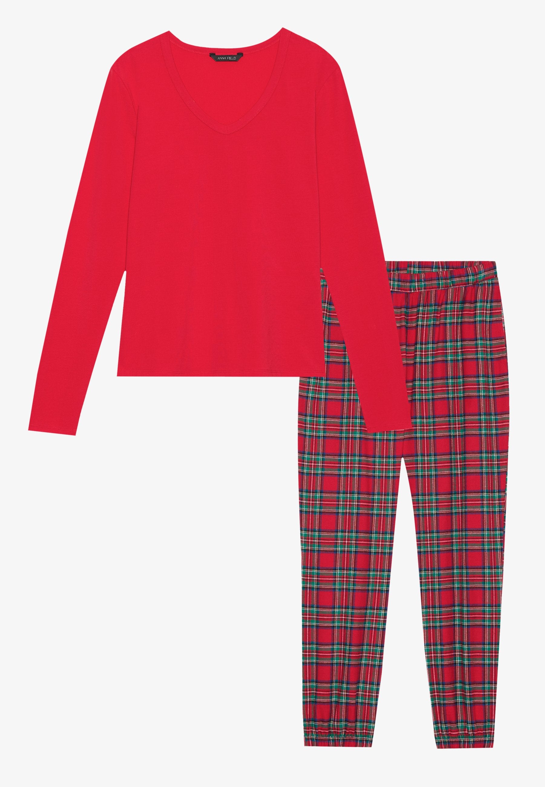 Anna Field SET - JERSEY AND BRUSHED COTTON CHECK