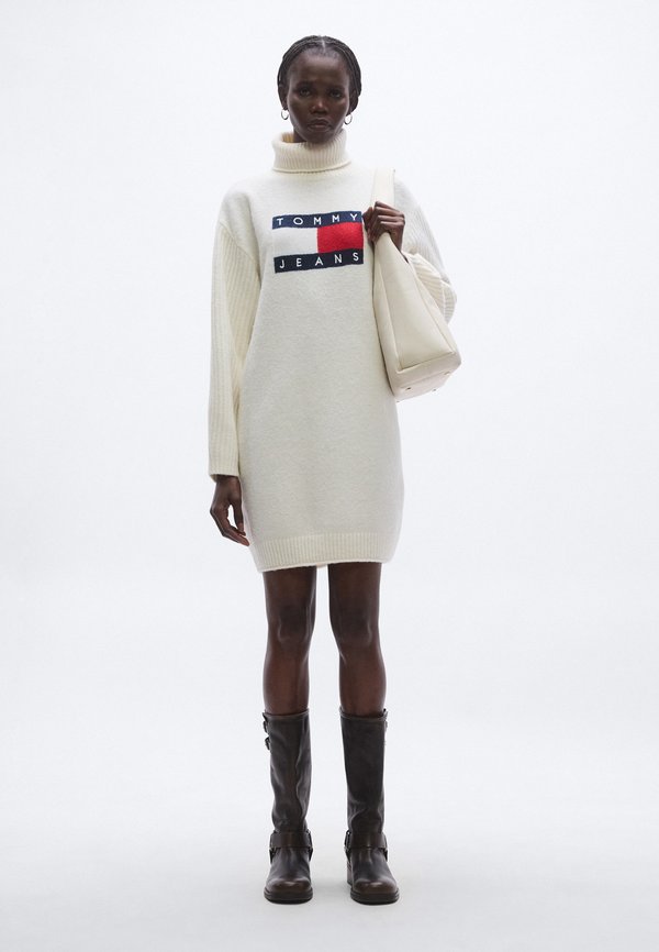 Tommy Jeans TOMMY FLAG RELAXED MAXI JUMPER DRESS