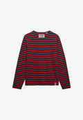 Superdry & Co SUPERDRY THE MERCHANT STORE - STRIPE LONG SLEEVE TOP.. - Long sleeved top - french navy red stripe