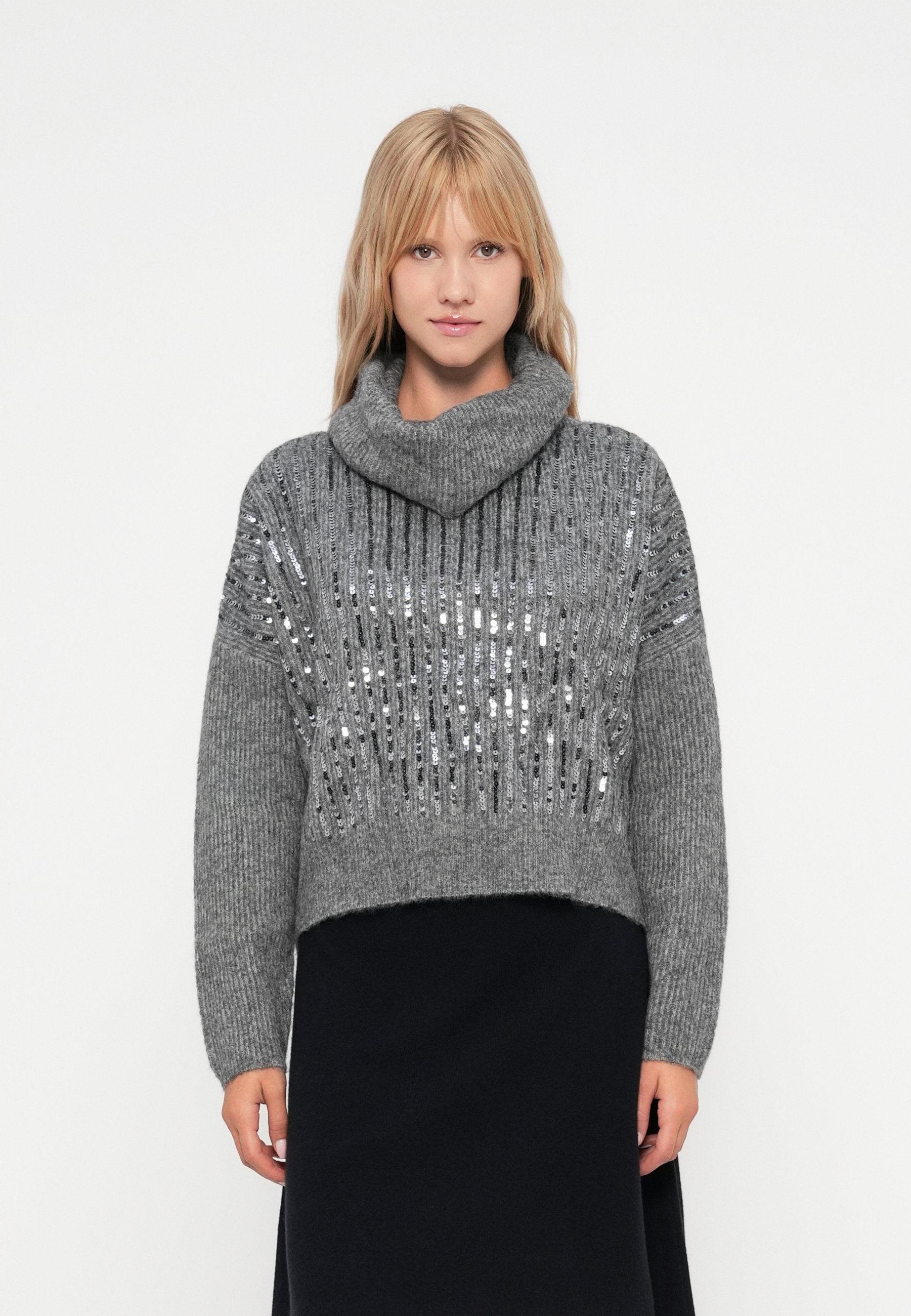 ONLY ONLMIU COWL NECK SEQUIN