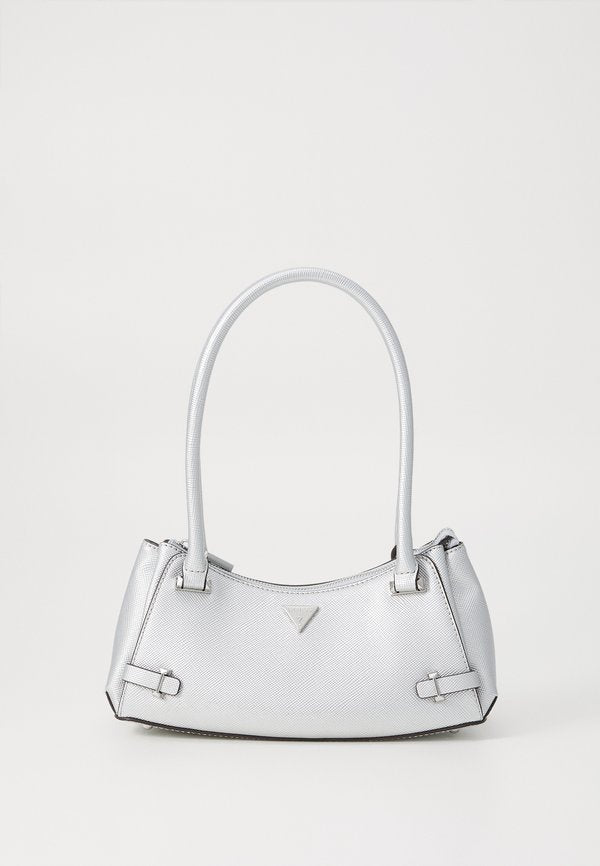 Guess ROSALBA TOP ZIP SHOULDER BAG - Handbag - silver-coloured