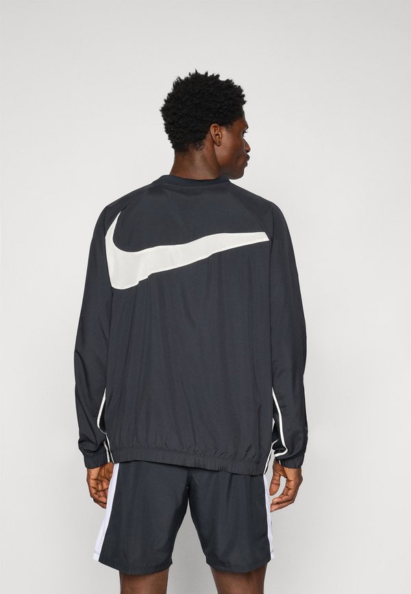 Nike Performance SHELL TOP - Long sleeved top - black/white
