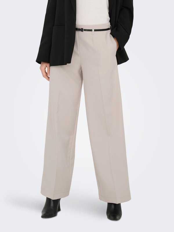 ONLY ONLMALIKA Loose Fit - Trousers - pumice stone