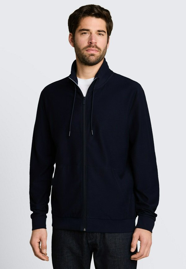 TOM TAILOR Zip-up sweatshirt - sky captain blue