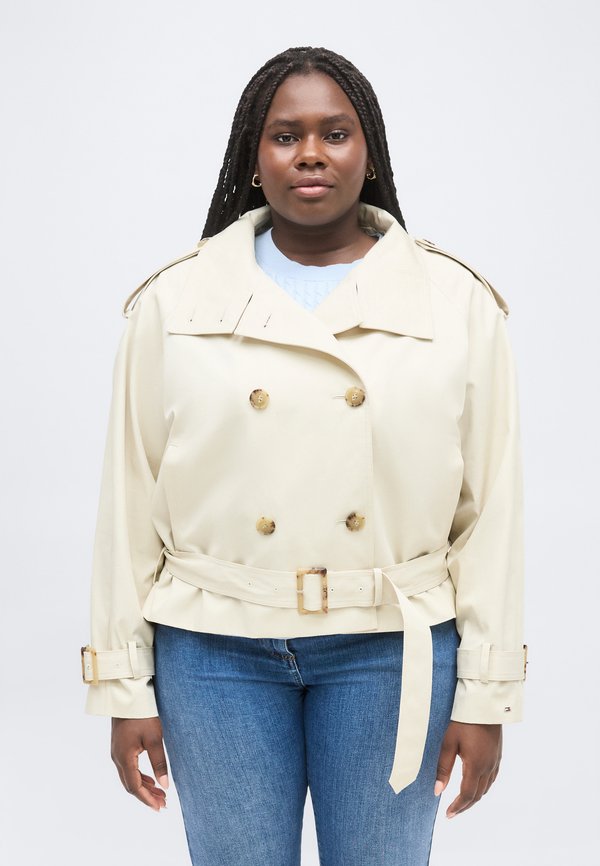Tommy Hilfiger Curve CURVE WATER REPELLENT SHORT TRENCH JACKET