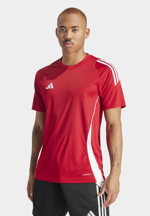 adidas Performance TIRO24 JERSEY - Sports T-shirt - team power red 2white