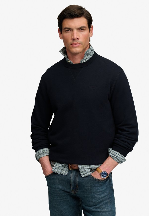 Superdry & Co SUPERDRY ESSENTIAL STACKED LOGO CREW SWEATSHIRT.. - Sweatshirt - dark navy