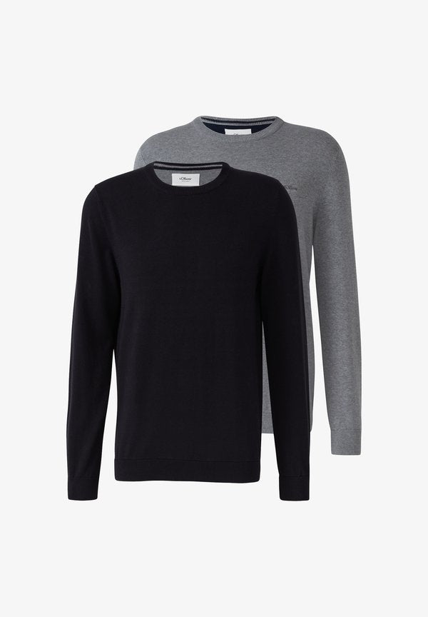 s.Oliver 2 PACK - Jumper - schwarz