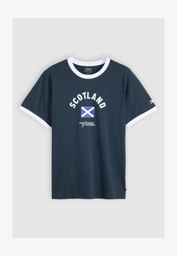 Levi's® FOOTBALL RINGER - Print T-shirt - dark blue