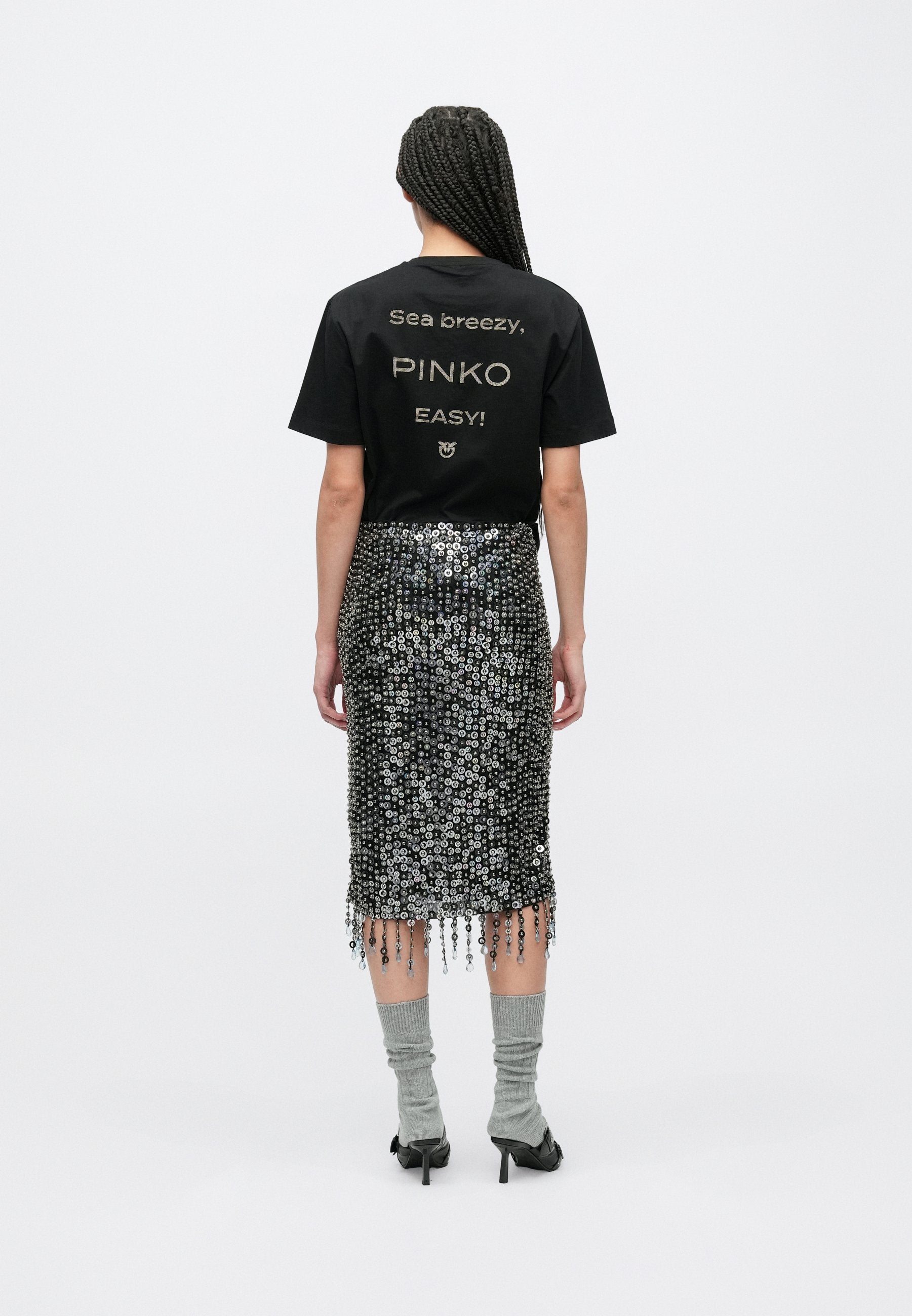 Pinko PASSAPAROLA PAILLETTES E CRISTALLI