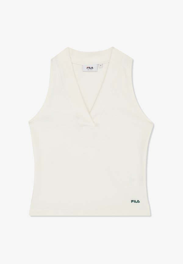 Fila APPAREL LUNATA GRAPHIC SLEEVELESS V-NECK - Top - egret