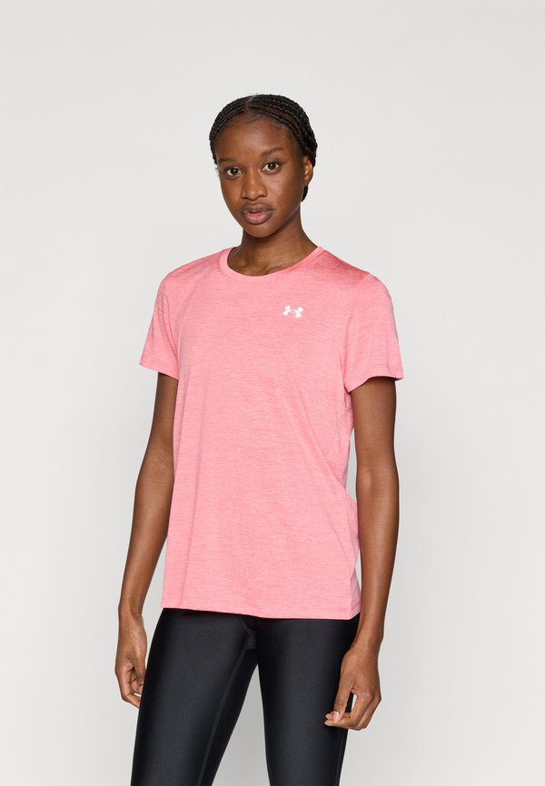 Under Armour TWIST - Sports T-shirt - bittersweet pink/white