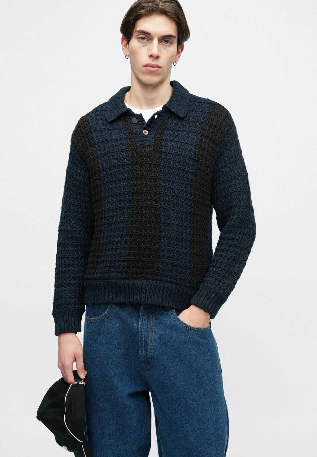 Obey Clothing TEXTURED RUGBY