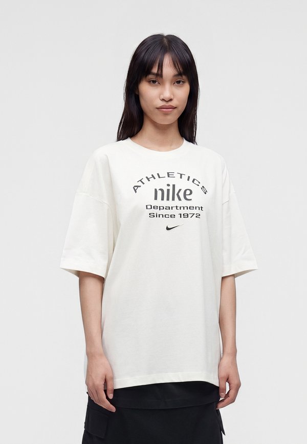 Nike Sportswear TEE - Print T-shirt - sail/black