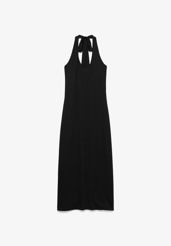 Vero Moda DRESS VMKLARA MIDI DRESS - Shift dress - black