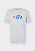 Under Armour LOCKERTAG - Print T-shirt - mod gray light heather/white