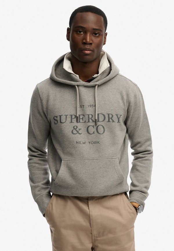 Superdry & Co SUPERDRY 1954 COMPANY RELAXED HOODIE.. - Hoodie - dark vintage grey marl