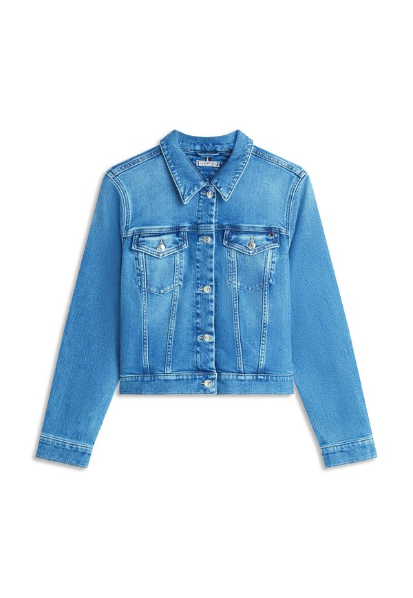 Tommy Hilfiger FLAG EMBROIDERY SLIM DENIM JACKET