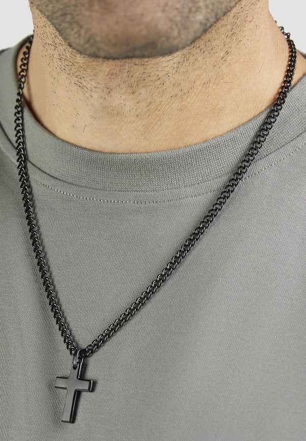 s.Oliver CROSS - Necklace - schwarz