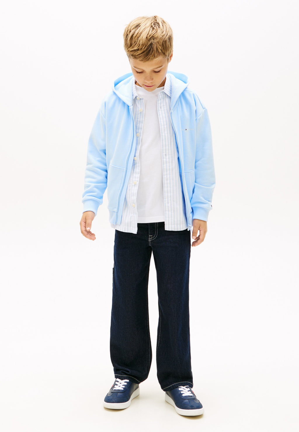 LOGO BRUSHED FLEECE ZIP-THRU HOODY Media 3