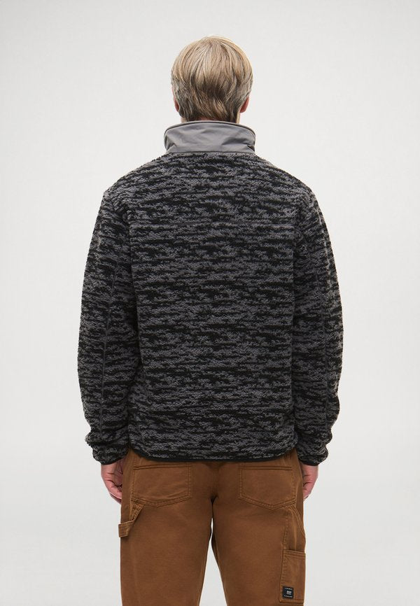 TOM TAILOR DENIM TEXTURE MIX TEDDY JACKET